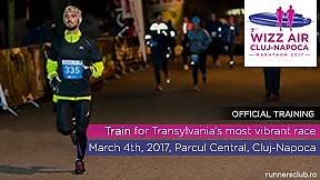 Crosul de noapte | Antrenament oficial 7.Wizz Air Cluj-Napoca Marathon ~ 2017